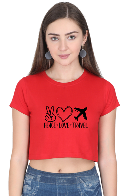 Peace Love Travel : Crop Top