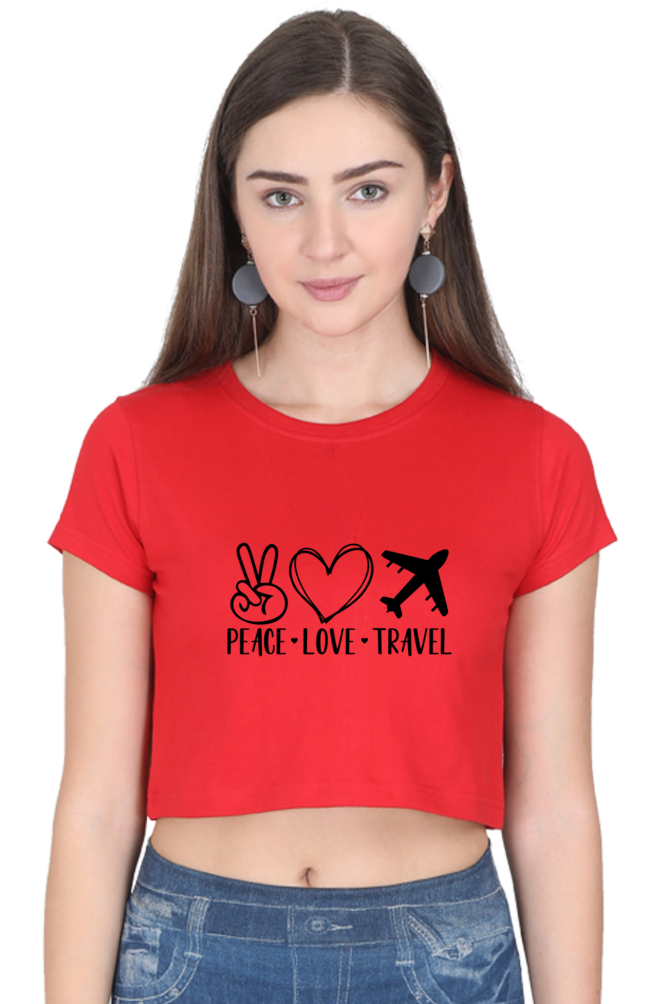 Peace Love Travel : Crop Top