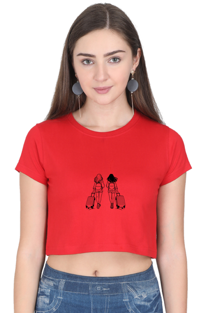 Let's Travel Crop Top