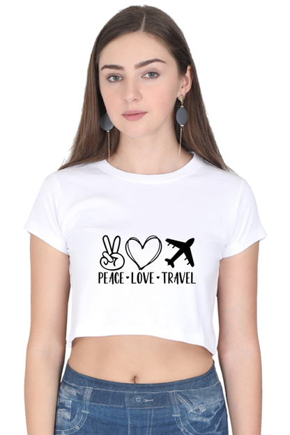 Peace Love Travel : Crop Top