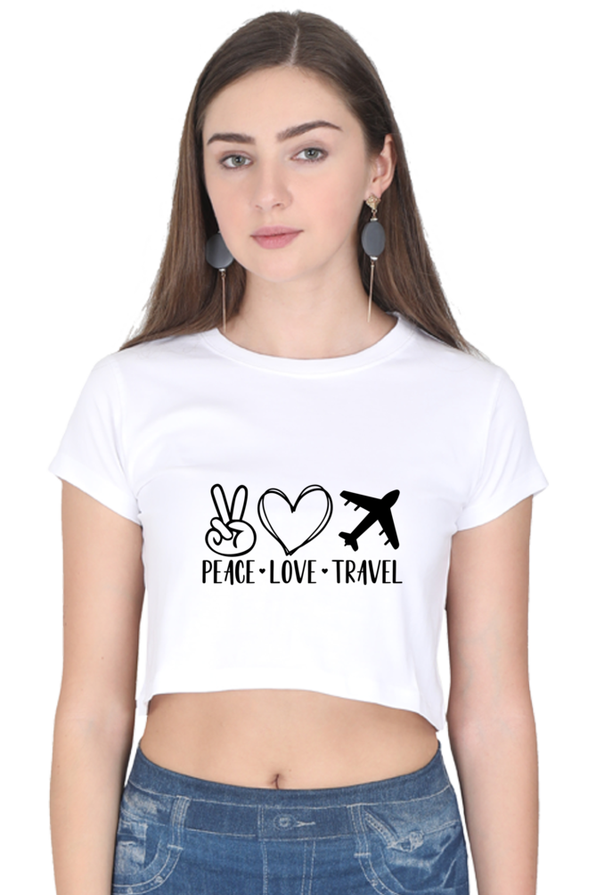 Peace Love Travel : Crop Top