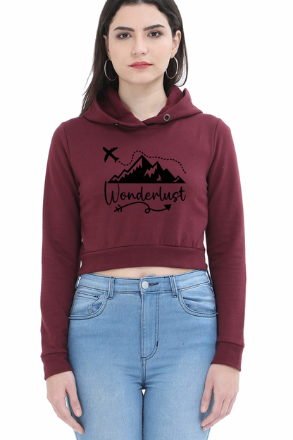 Wanderlust Crop Hoodie