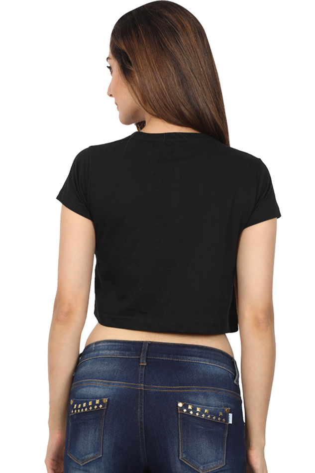 Wanderlust : Crop Top (Black/Navy Blue)