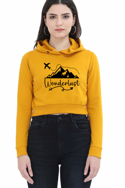 Wanderlust Crop Hoodie