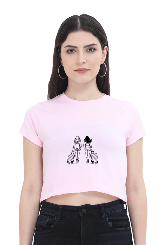 Let's Travel Crop Top