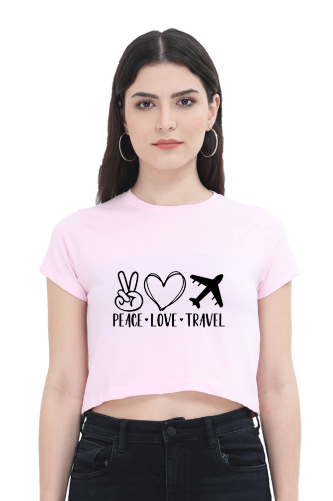 Peace Love Travel : Crop Top