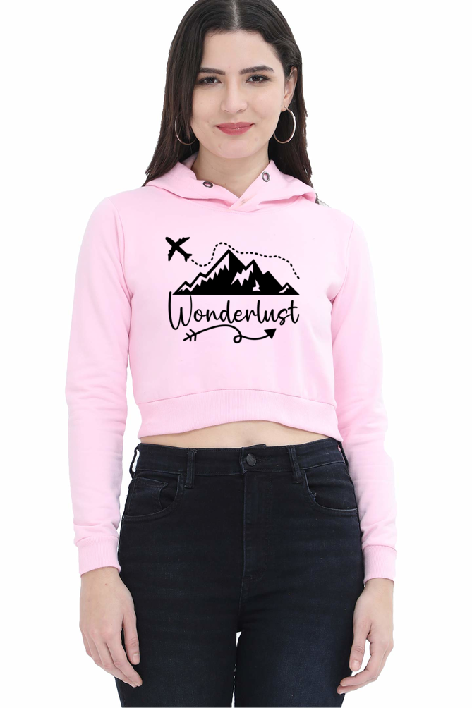 Wanderlust Crop Hoodie