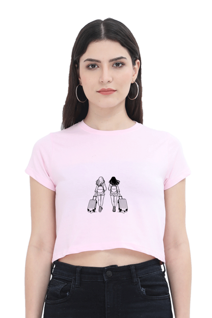 Let's Travel Crop Top