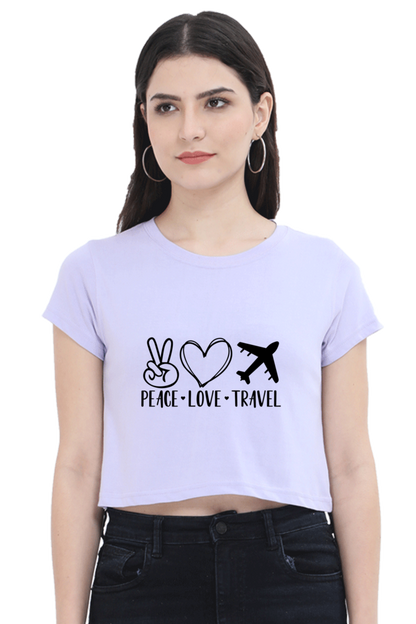 Peace Love Travel : Crop Top