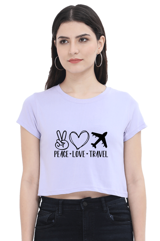 Peace Love Travel : Crop Top