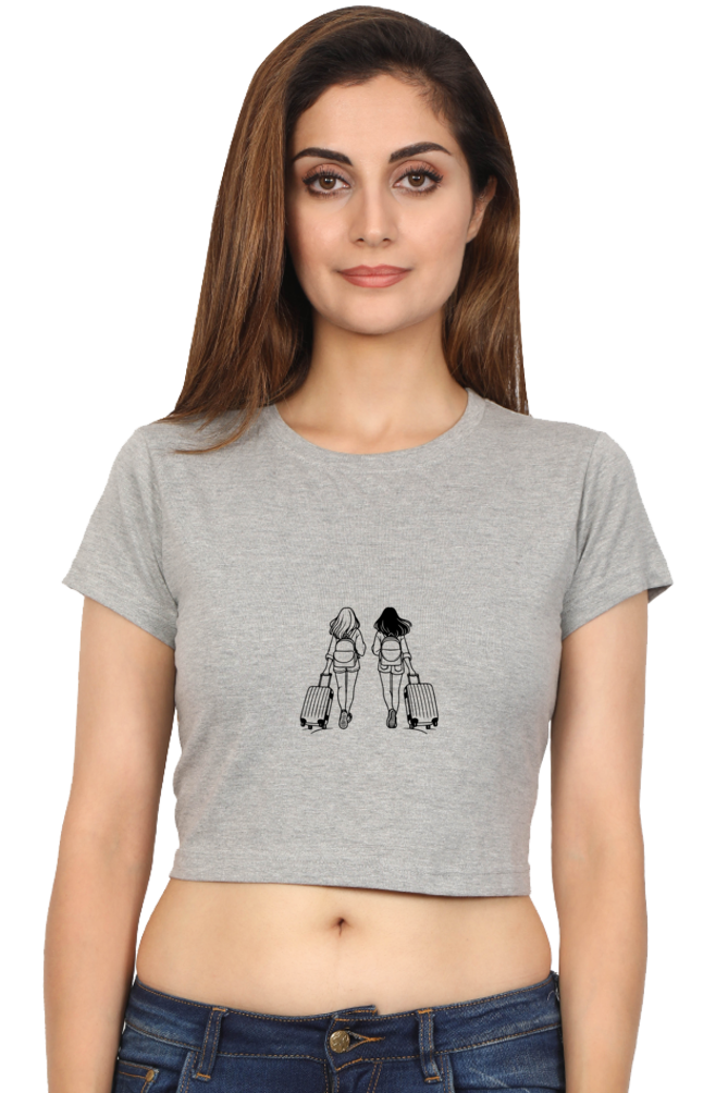 Let's Travel Crop Top