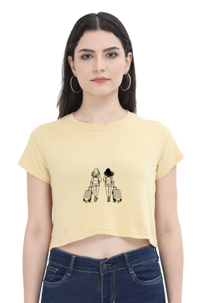 Let's Travel Crop Top