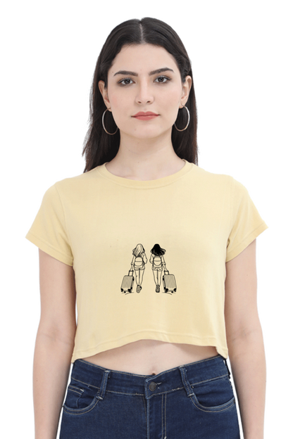 Let's Travel Crop Top