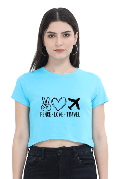 Peace Love Travel : Crop Top