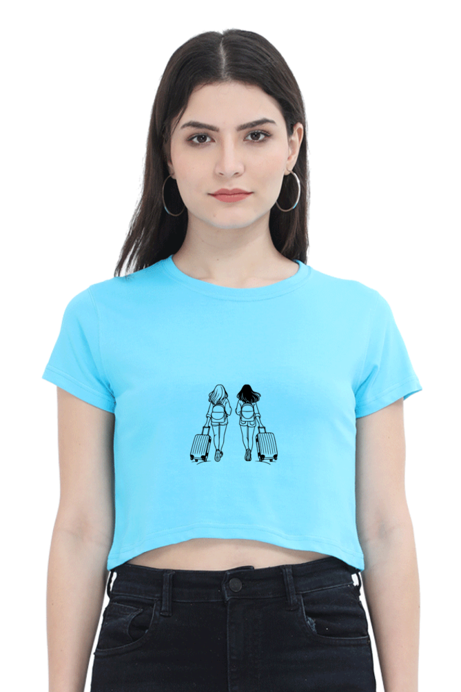 Let's Travel Crop Top