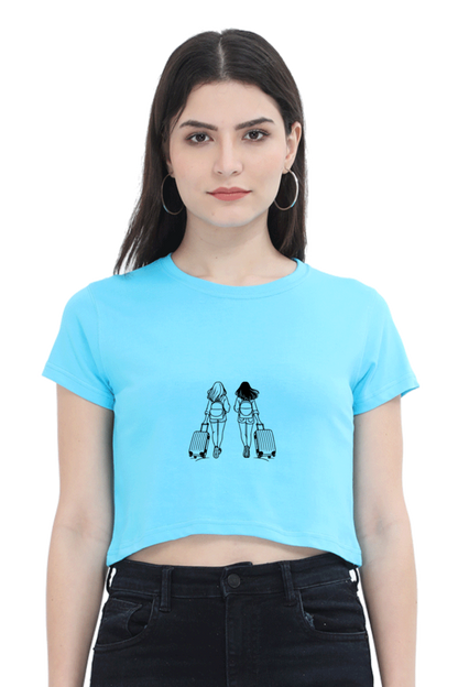 Let's Travel Crop Top