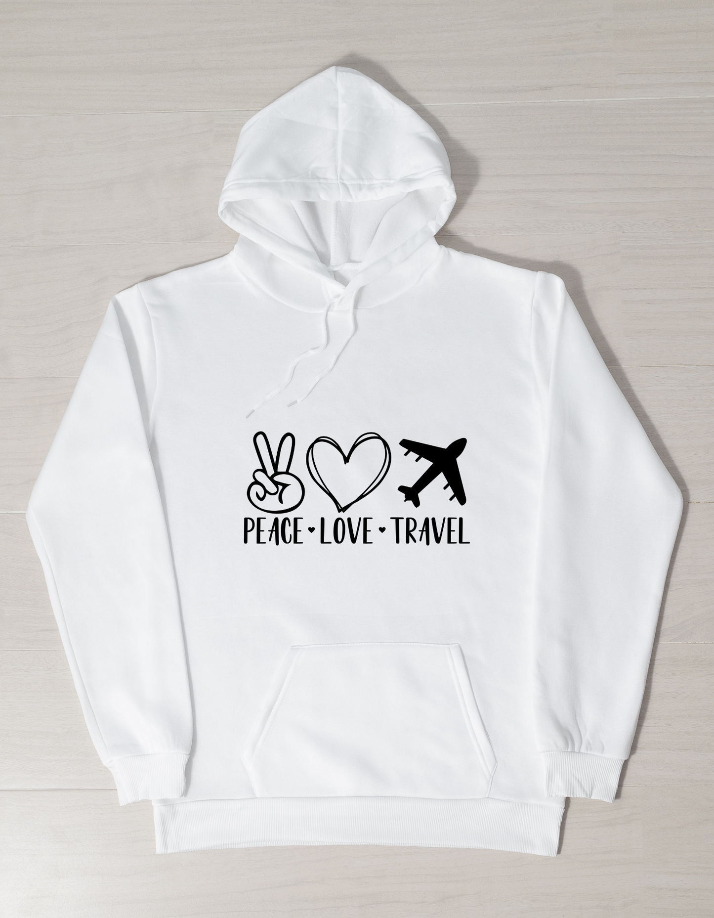 Peace Love Travel Hoodie